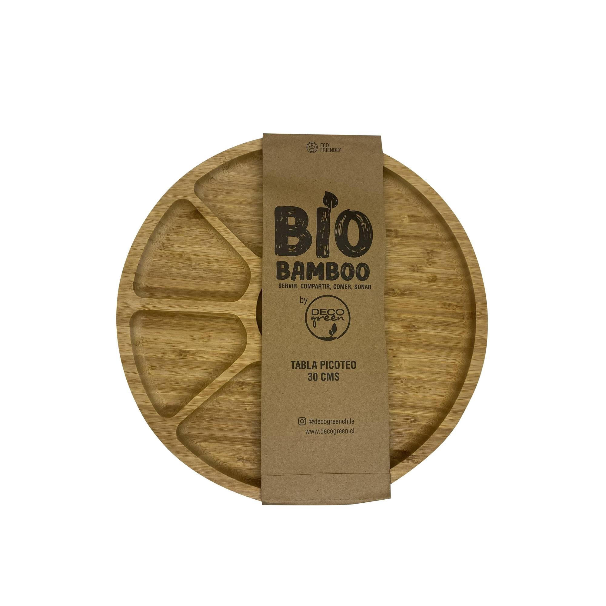 Decogreen - Tabla Picoteo Bio Bamboo 30cm