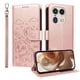 thumbnail image 1 of Funda Cartera para Motorola Edge 50 Ultra 5G Perro Cachorro Grabado con Tarjetas Soporte Correa Rosa, 1 of 6