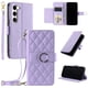 thumbnail image 1 of Funda tipo billetera FOXDOCK para Samsung Galaxy S23 – Tapa abatible con correa para mujer, 1 of 5