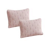 Genérico - Pack De 2 Fundas De Cojin Serie Abanico 30X50 Cm Rosa