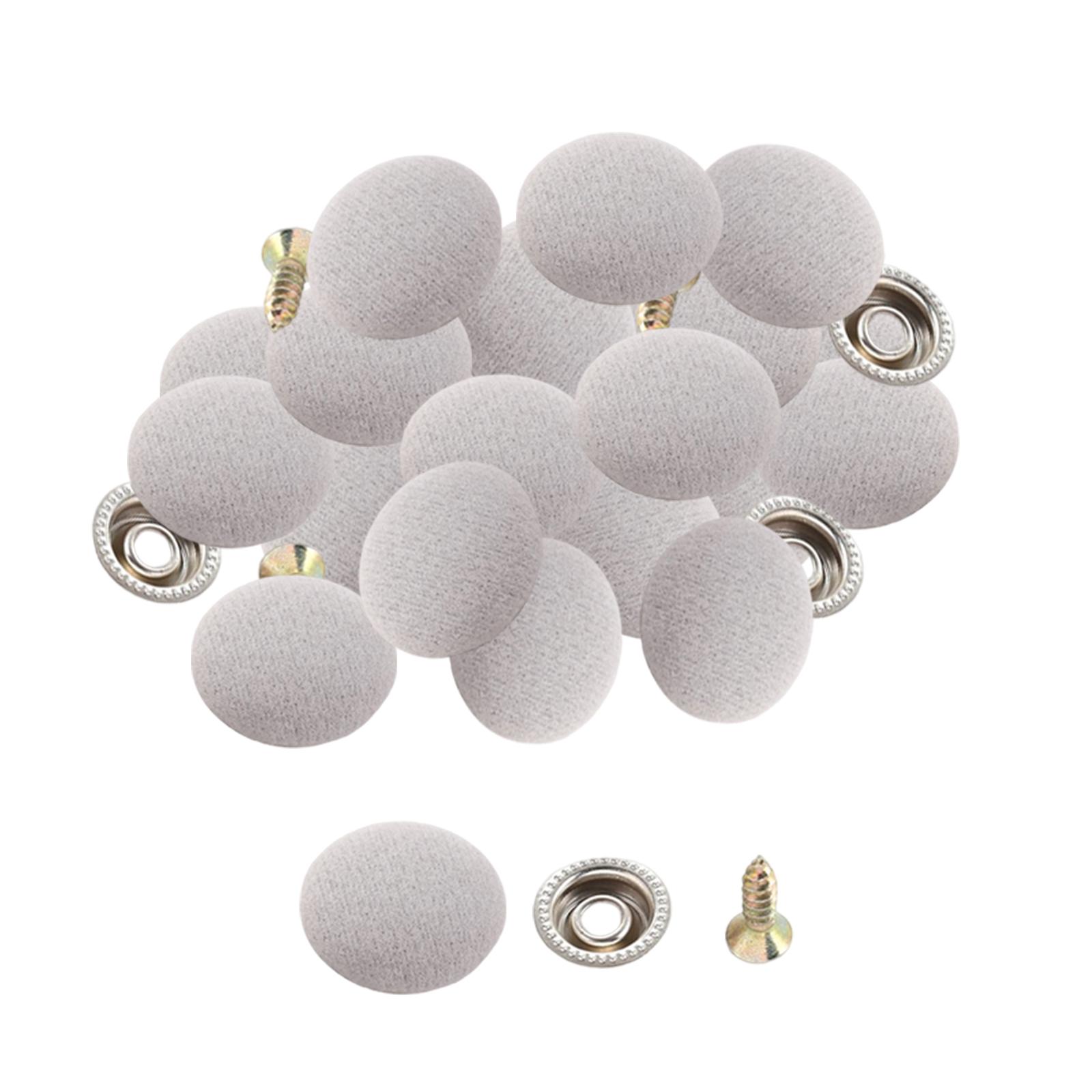 Ioensy - 50 Botones De Reparación De Techo De Coche, Fácil Instalación, Hebilla Fija Para Camiones, Suv, Gris