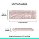 thumbnail image 3 of Logitech Teclado Inalámbrico K270 Rose, 3 of 3
