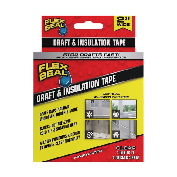 Cinta selladora Flex Seal Draft and Aislamiento de 2 cm x 5 m, transparente