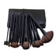 thumbnail image 4 of 24 Uds. Juegos de brochas de maquillaje, sintética, brochas cosméticas con bolsa de rodillos, herramientas de maquillaje, brocha para , negro, 4 of 5
