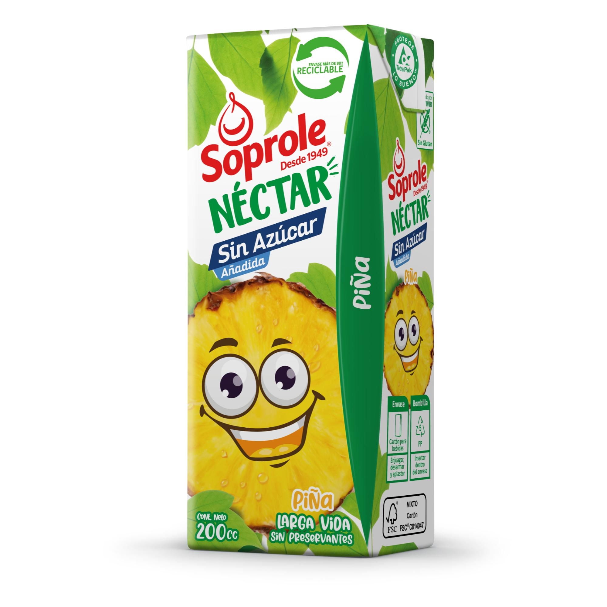 Néctar Sabor Piña Caja 200 ml Soprole