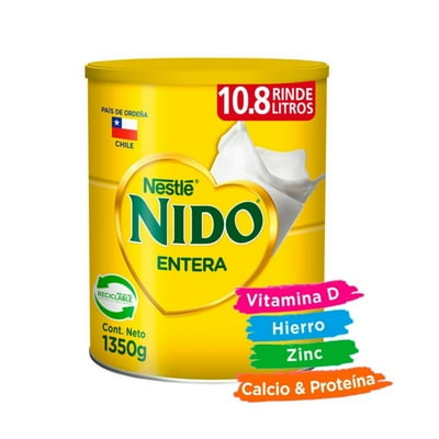 Leche En Polvo Entera Instantánea 1350G Nido