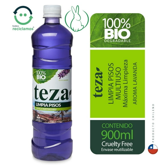 Limpia Pisos Teza Biodegradable Lavanda 900ml