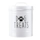 thumbnail image 4 of Contenedor De Almacenamiento De Comida Para Perros, Portátil, Sellado, Asa De Metal Resistente, Frasco Para Mascotas De 54 Oz, Blanco, 4 of 5