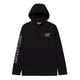 thumbnail image 1 of Camiseta Caterpillar Upf Hooded Banner L/S para Hombre - Negra, 1 of 7