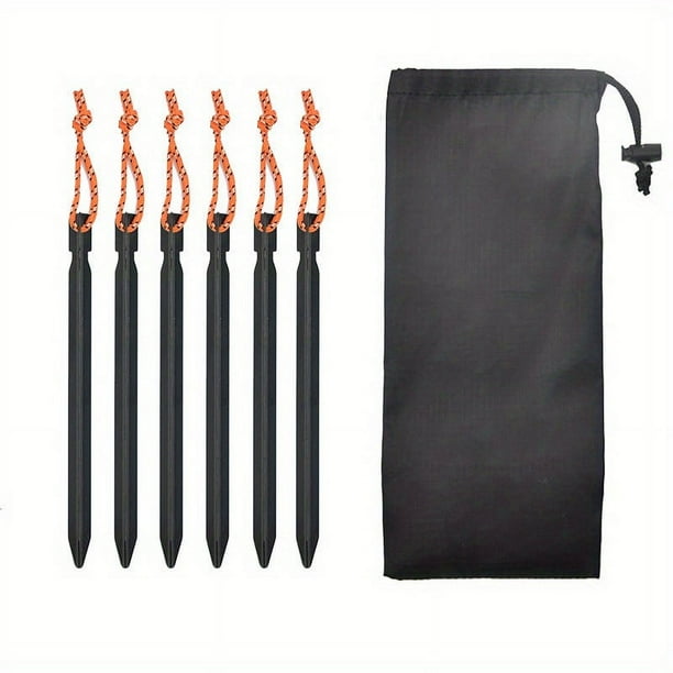 Outdoor Camping Tent Stakes, Aluminum Alloy Tent Stakes, Ground Camping Tent Peg Portable Stakes Tent Nail For Backpacking Tent, Footprint, Camping Trap, Outdoor Canopy, Beach, Garden