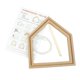 thumbnail image 4 of Aros De Bordado De Madera, Marco Fijo, Punto De Cruz, Manualidades DIY, Forma De Casa, 4 of 5