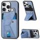 thumbnail image 1 of Funda Resistente para iPhone 16 Pro Max con Tarjetero y Soporte, Diseño Magnético Azul, 1 of 5