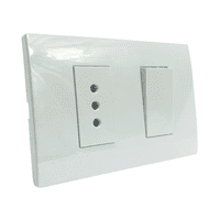 Interruptor + Enchufe 10A 250Vfenix Embutido 2 En 1 Plastico