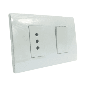 Interruptor + Enchufe 10A 250Vfenix Embutido 2 En 1 Plastico