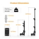 thumbnail image 4 of Soporte de pared Boom Arm K&F CONCEPT de 39.4 pulgadas para luz anular, 4 of 7