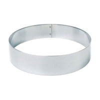 Imahe - Molde Redondo Acero Inox 10 Cm X 3.5 Cm. X 0.9 Mm