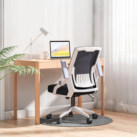 Warrior - Silla De Oficina Luxury Ergonómica Blanco-Negra