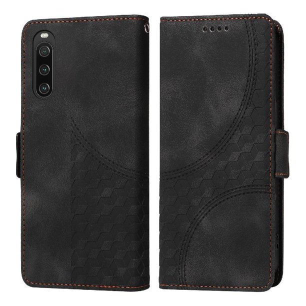 Carcasa FOXDOCK Sony Xperia 10 IV de cuero PU, diseño acolchado clásico, protección contra caídas y rayones
