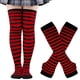thumbnail image 1 of Juego de Calcetines y Guantes Suxumhao Rayas Rojo y Negro, 1 of 2