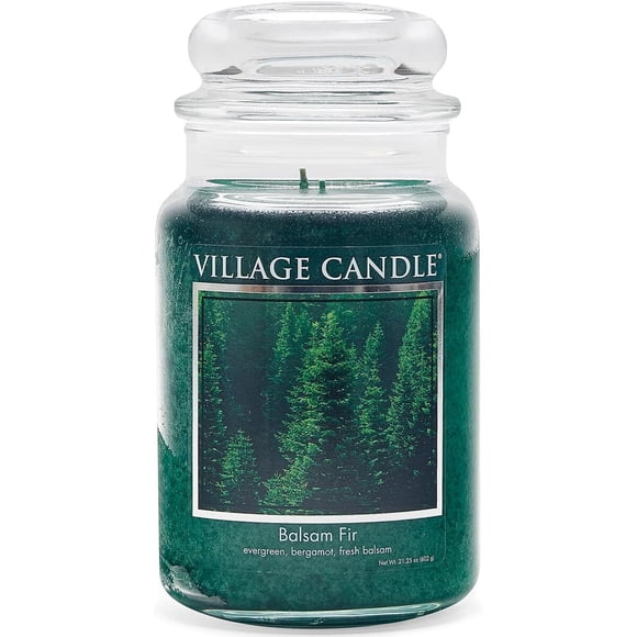 Village Candle Balsam Fir Large Apothecary Jar, vela aromática