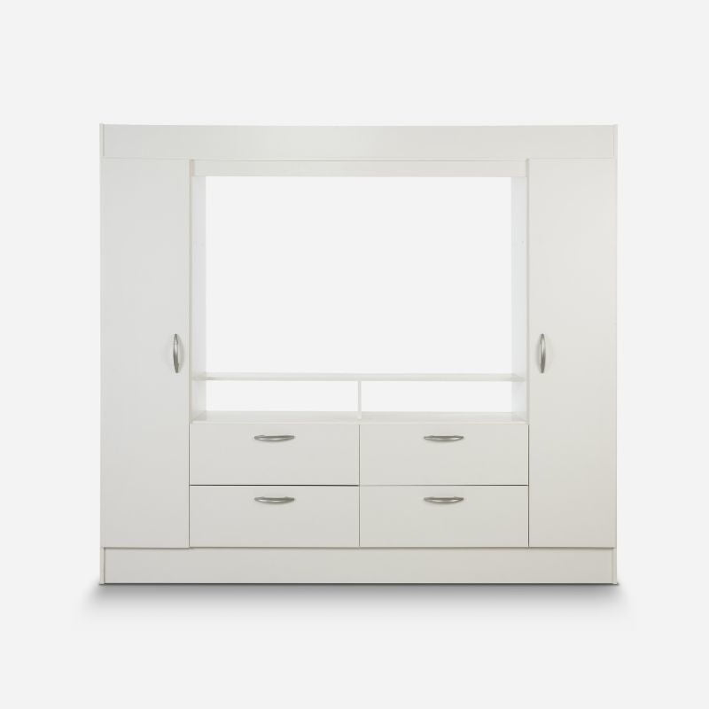 Cic - Clóset Baker 2 Puertas 4 Cajones Melamina Blanco