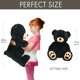 thumbnail image 2 of Peluche Teddy Bear LotFancy, 50 cm, suave oso negro de felpa, 2 of 7