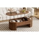 thumbnail image 2 of U-Can 47.2''Lift Top Coffee Table with Hidden Compartment, Partially Assembled Wooden Center Table, Modern Oval Lift Tabletop for Home Living Room(OLD SKU N724P228921D), 2 of 3