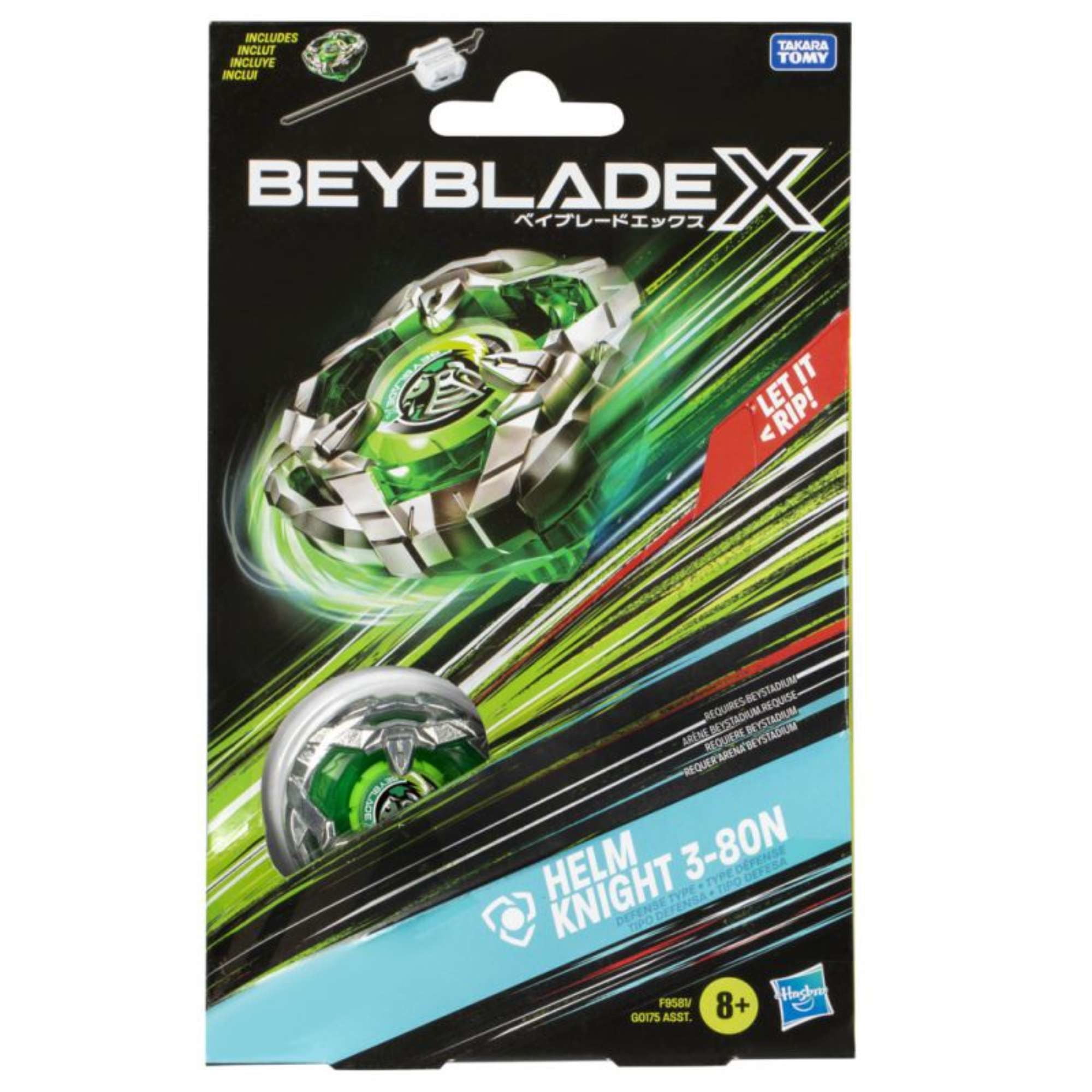Beyblade - Trompo X Kit Inicial Helm Knight 3-80N
