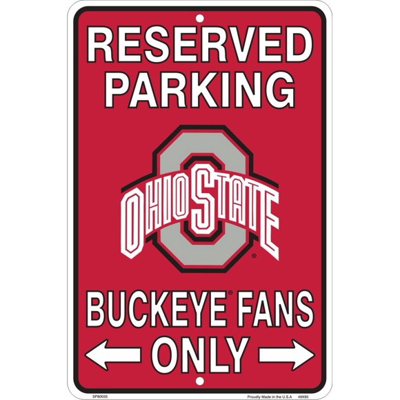 Señal de Estacionamiento Hangtime 20 × 30 cm Ohio State Buckeyes