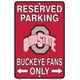 thumbnail image 1 of Señal de Estacionamiento Hangtime 20 × 30 cm Ohio State Buckeyes, 1 of 1