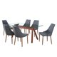 thumbnail image 1 of Comedor Vidrio Wol Con 6 Sillas Azul, 1 of 7