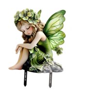 Magideal - Adorno De Estaca Para Jardín De Hadas, Estatua De Pvc, Placa 2D Para Jardín De Hadas, Diseño De Doble Cara Para Pasarelas, Césped Y Decoración De Exte