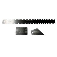 Bothyi - 3 Piezas De Cuello De Guitarra Con Muescas Regla Recta Traste De Acero Inoxidable Rocker