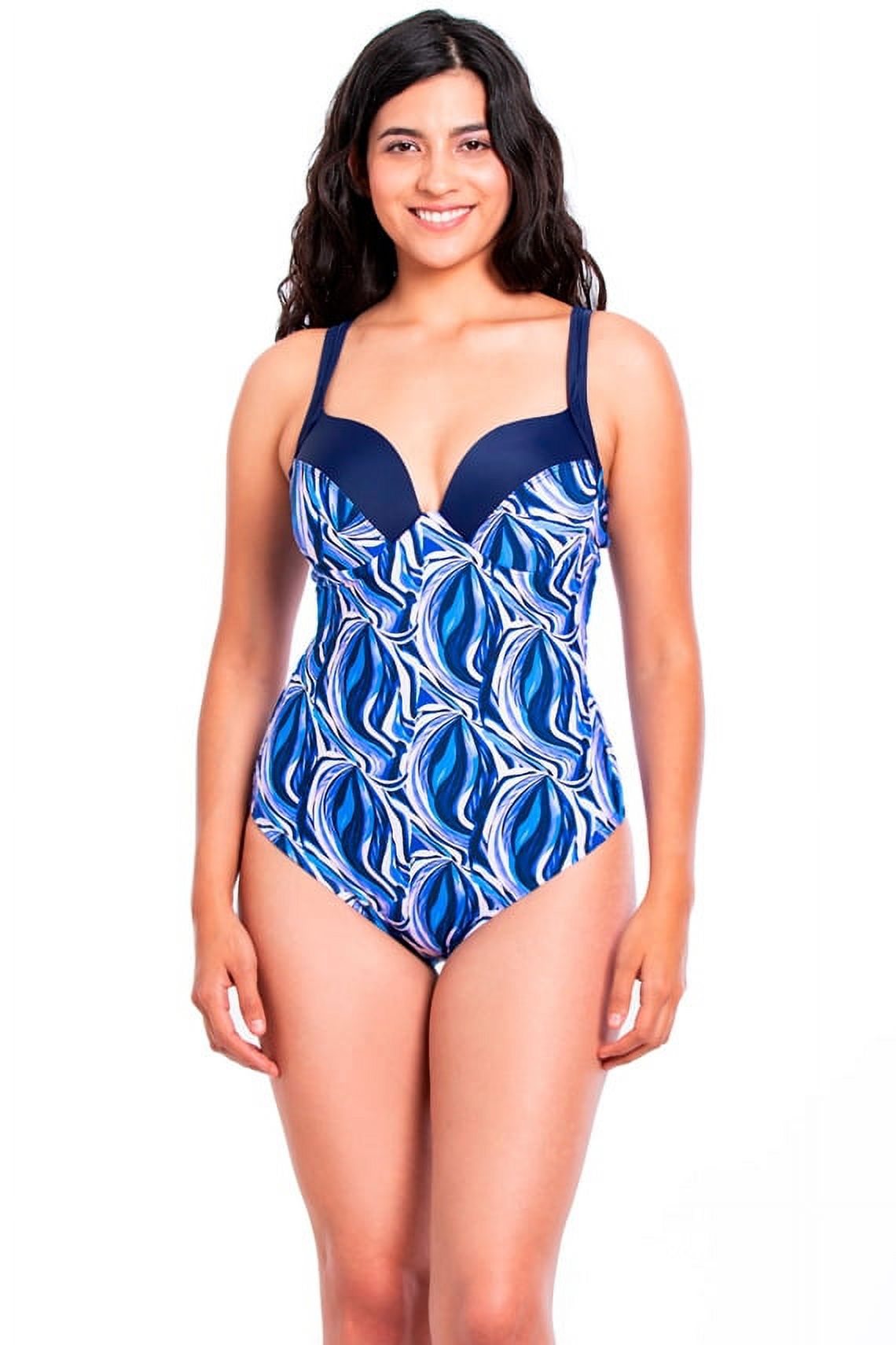 Samia - Traje De Baño De Una Pieza Estampado Morado S