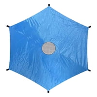 Magideal - Cubierta De Sombra Para Trampolín Solo Cubierta De Protección Solar Para Trampolín A Prueba De Lluvia Para Toldo De Trampolín De 6 Postes Para Patio D 8 Pies