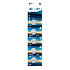 Pack 5 Pilas Cr2025 3V Tipo Botón Litio Philips