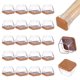 thumbnail image 1 of Uxcell Paquete de 24 Protectores de Piso para Patas de Sillas, Copas de Silicona de 1.1-1.45 Pulgadas Almohadillas de Fieltro Redondas para Muebles Fundas para Patas de Sillas [Blanco Transparente], 1 of 7