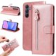thumbnail image 3 of Funda tipo cartera para Samsung Galaxy A16 con bolsillo con cremallera y ranuras para tarjetas – Función de soporte Rosa, 3 of 6
