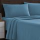 thumbnail image 1 of Sábanas de franela de la colección Sweet Home, color azul vaquero, 1 of 5