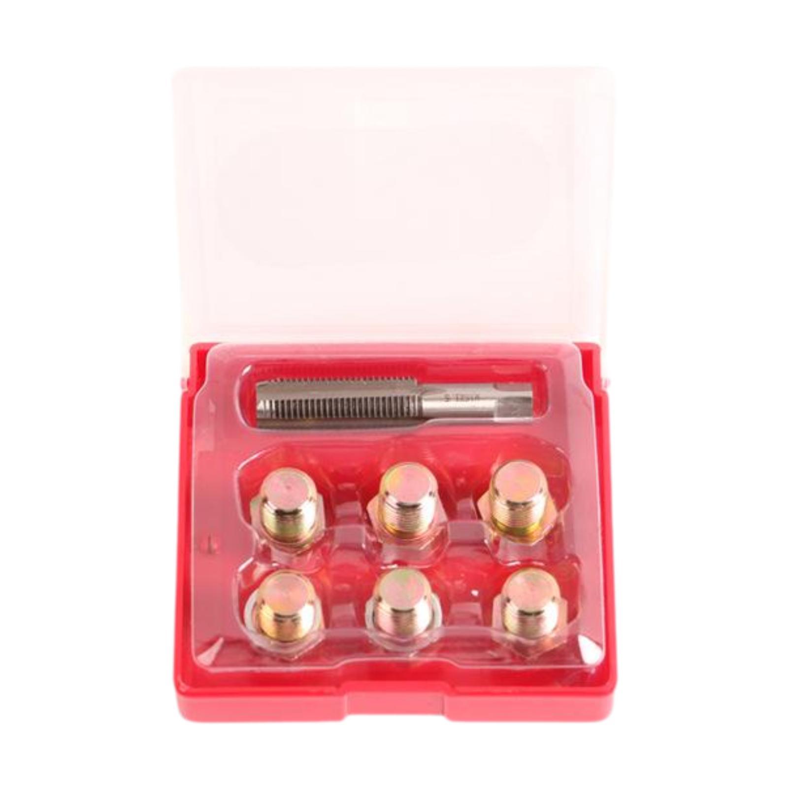 Ioensy - Kit De Reparación De Roscas De Tapón De Drenaje De Aceite Herramienta Para Volver A Enhebrar Tornillos De Cárter De Aceite De Primera Calidad Y Resistente M15X1.5