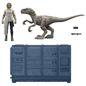 Set De Dinosaurios Jurassic World Cage And Fury Hfg63 Con Figuras