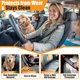 thumbnail image 2 of Fundas de asiento de coche Kingphenix de piel viscoelástica, 2 unidades, color gris, 2 of 9