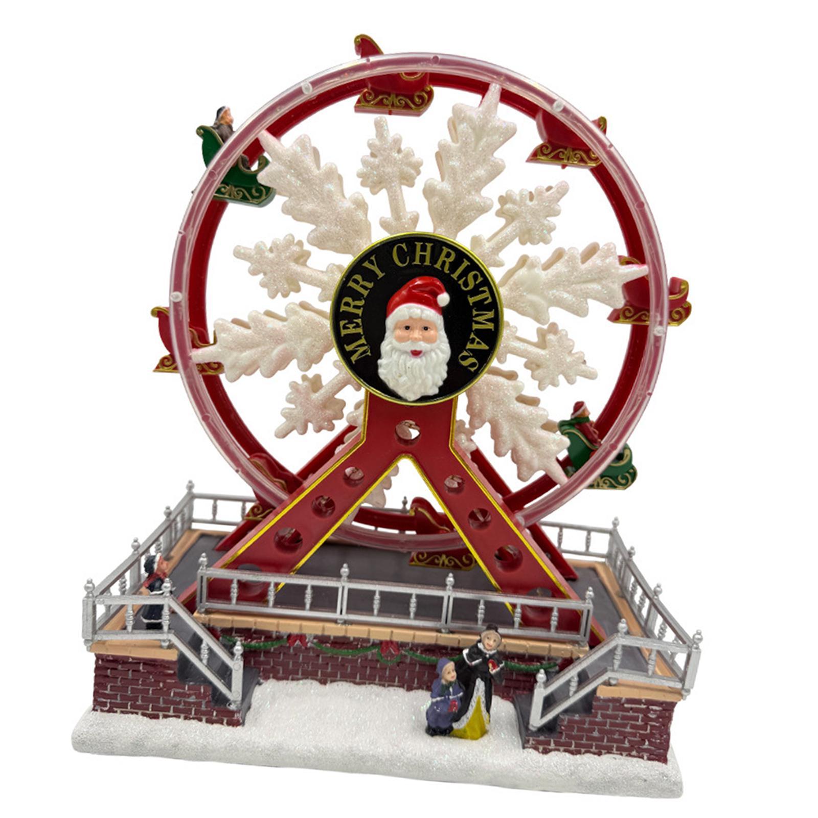 Bothyi - Figura De Noria Con Decoración Navideña, Escultura Para Escritorio De Oficina Y Vacaciones