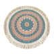 thumbnail image 4 of Mantel Individual Redondo 33cm Tejido Hecho A Mano Borla Boho Tejido Para Mesa Cocina Decoración Estilo C, 4 of 5