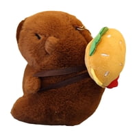 Magideal - Colgante De Capibara, Llavero De Muñeca De Capibara De Felpa, Colgante De Bolso De Capibara De Dibujos Animados Para Niños, Niñas, Niños, Regalos De Bolsa De Hamburguesa