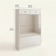 thumbnail image 3 of Zapatero Organizdaor Moderno Con Espejo 24 Pares 120x80x24cm Blanco, 3 of 8