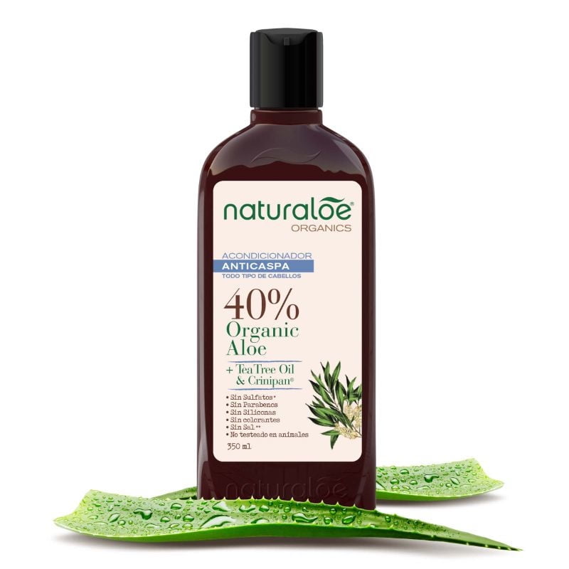 Acondicionador Anticaspa Aceite De Tea Tree Naturaloe 350 Ml