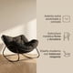 thumbnail image 2 of Sillon Mecedor Silla Mecedora Sitial Moderna Talla Xxl Negro Liso, 2 of 8