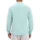 thumbnail image 3 of INSPIRE CHIC Conjunto Camisa de Hombre con Cuello Mao, Mangas Largas, Botones, Color Sólido, Lino, Camisa de Negocios M Verde Claro, 3 of 6