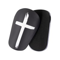 Magideal - 2 Mini Espinilleras De Fútbol Para Adultos Y Niños, Ligeras, Para Fútbol Negro 8X5Cm